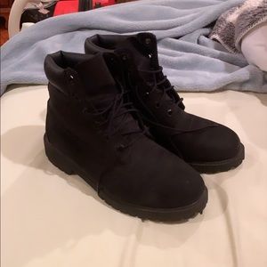 Black Timberland boots